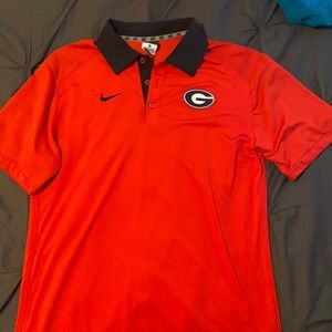 Georgia Bulldogs sideline Nike polo